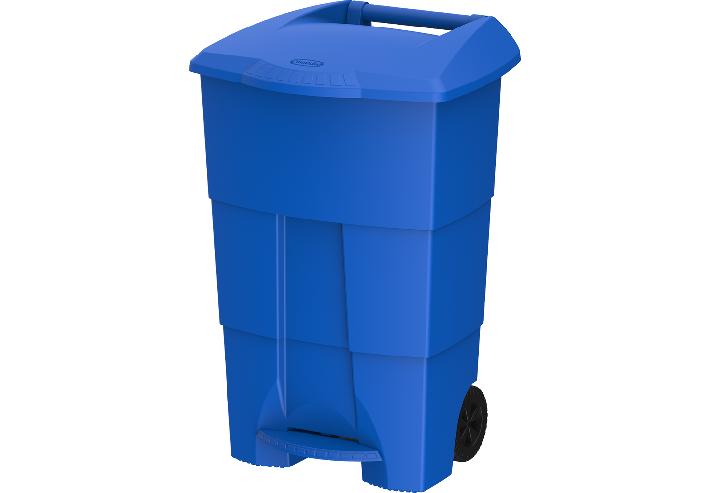 100L Step-on Waste Bin with Pedal & Wheels