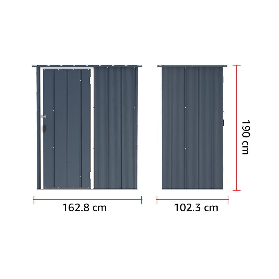 ECO 5x3ft Metal Storage Shed