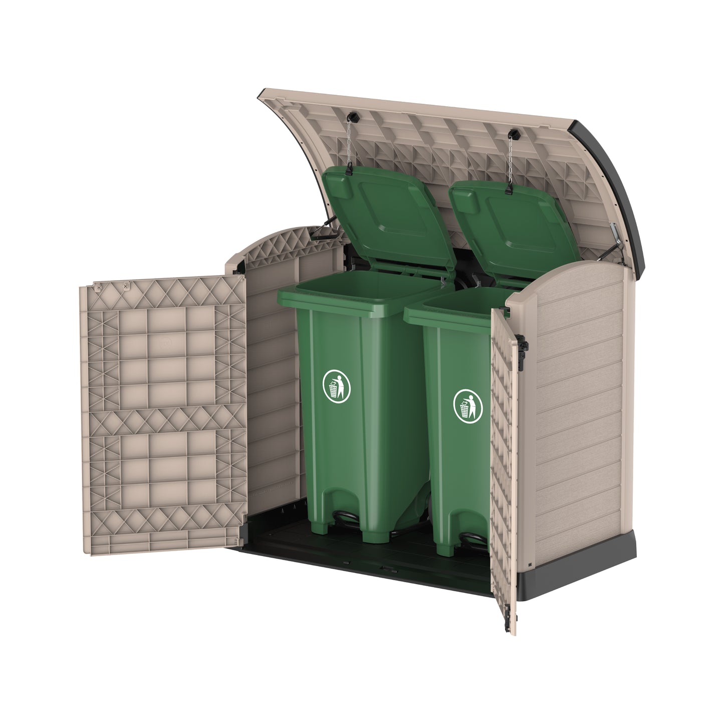 Cedargrain 1200L Small Storage Shed with Arc Lid