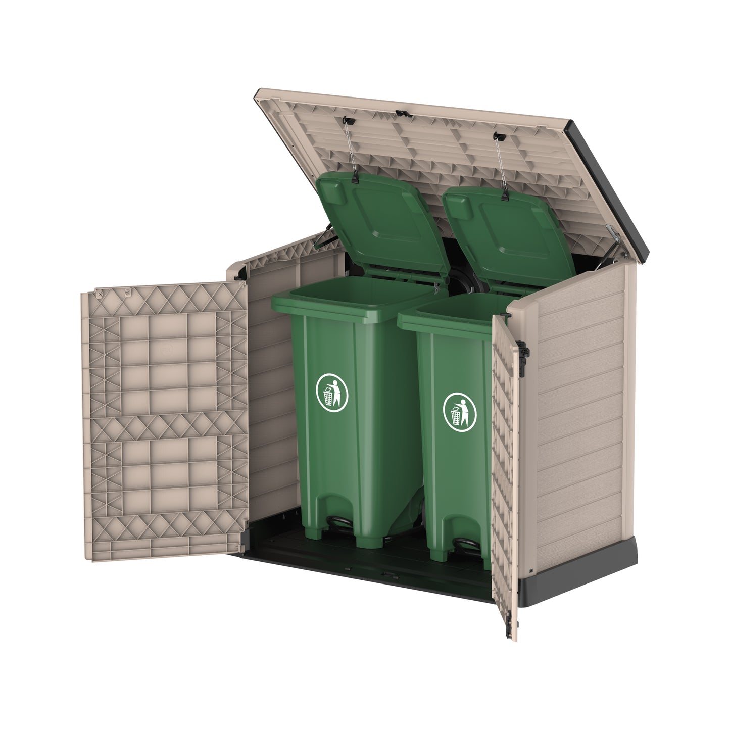 Cedargrain 1200L Small Storage Shed with Flat Lid