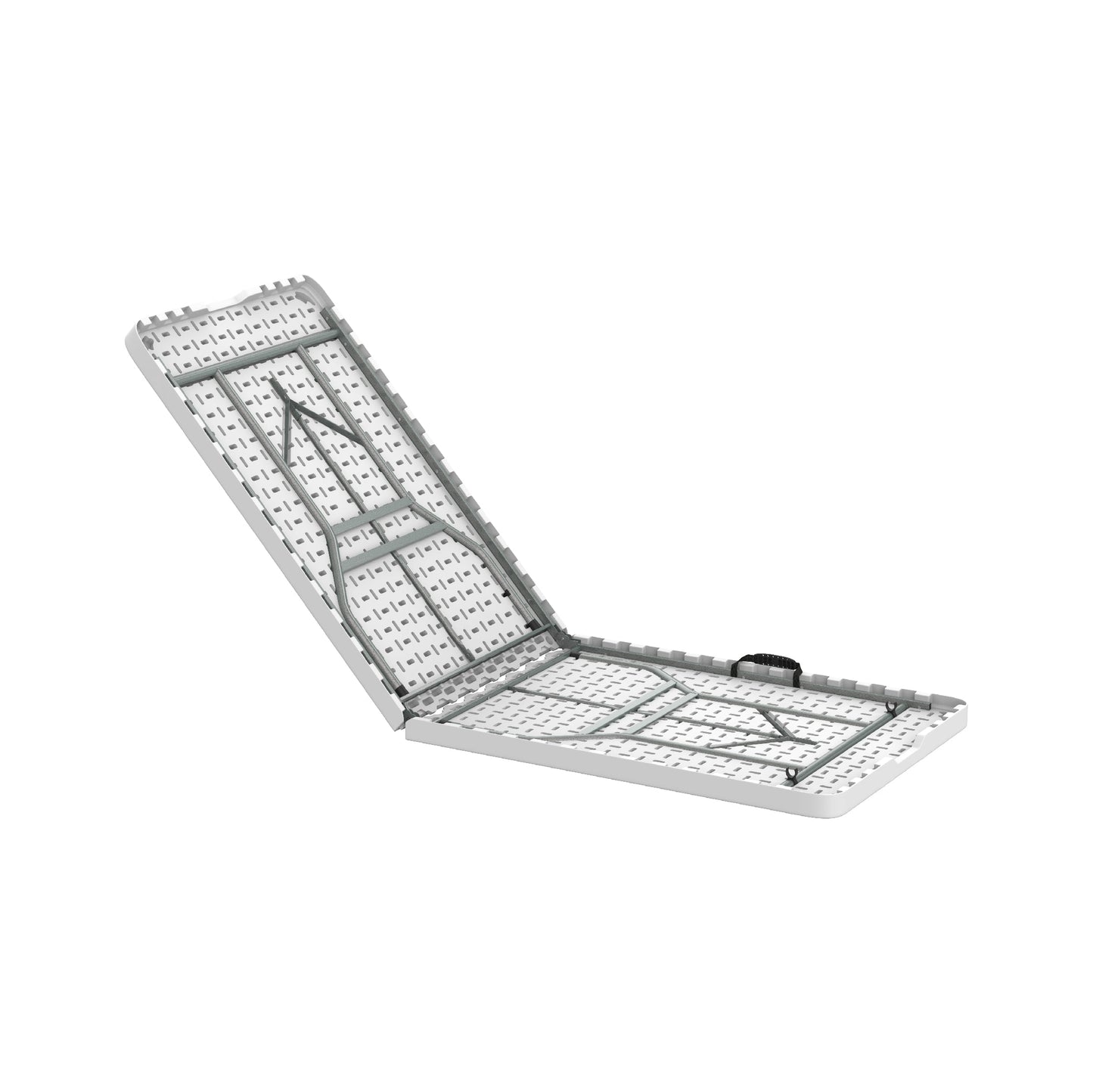 180 cm Folding Picnic Table with Steel Legs