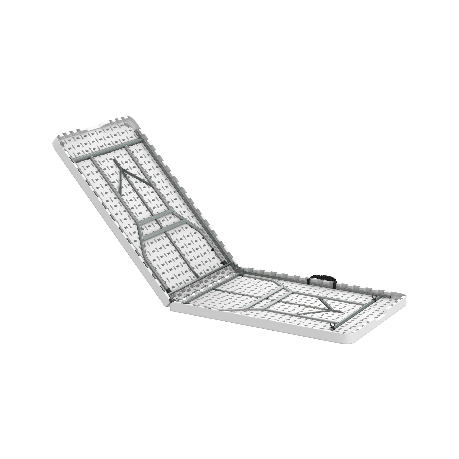180 cm Folding Picnic Table with Steel Legs