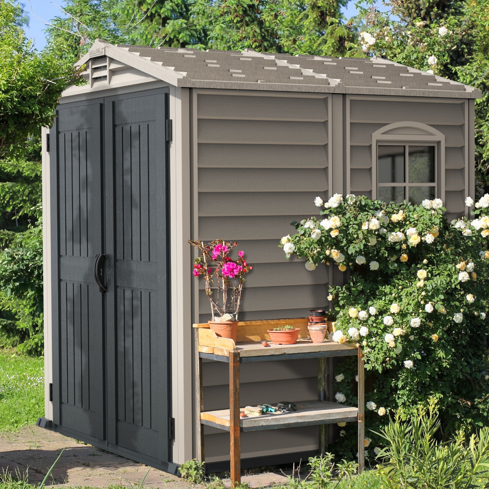 Cosmoplast 6x6ft  Garden Walk in Shed