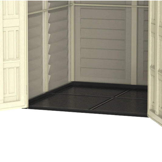 YardMate PLUS 5x8ft 250 x 161 x 210 cm Resin Garden Storage Shed with Shelving Rack 4