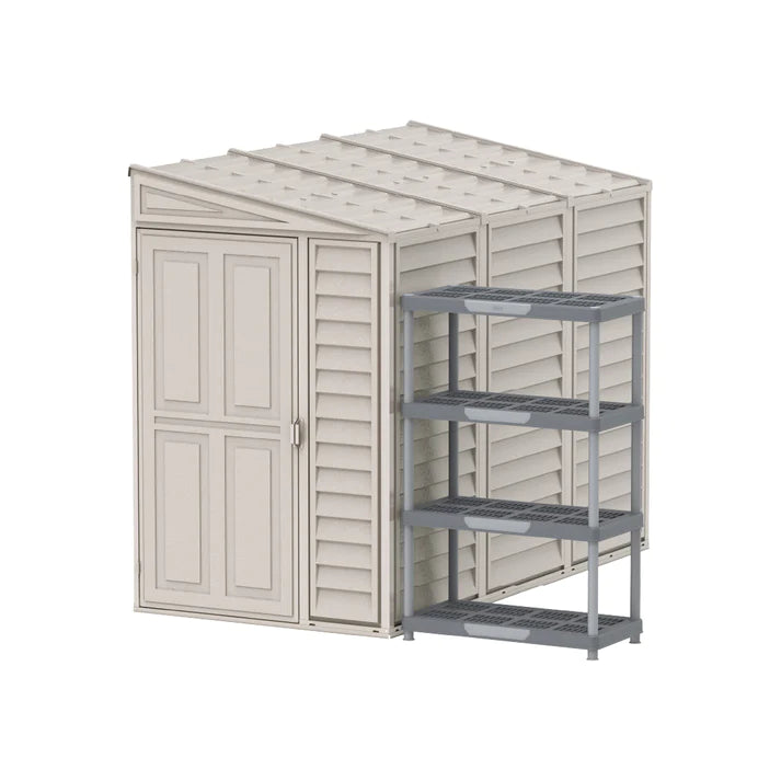 Cosmoplast Outdoor Garden Walk in  Shed 4x8ft
