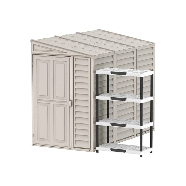 Cosmoplast Outdoor Garden Walk in  Shed 4x8ft