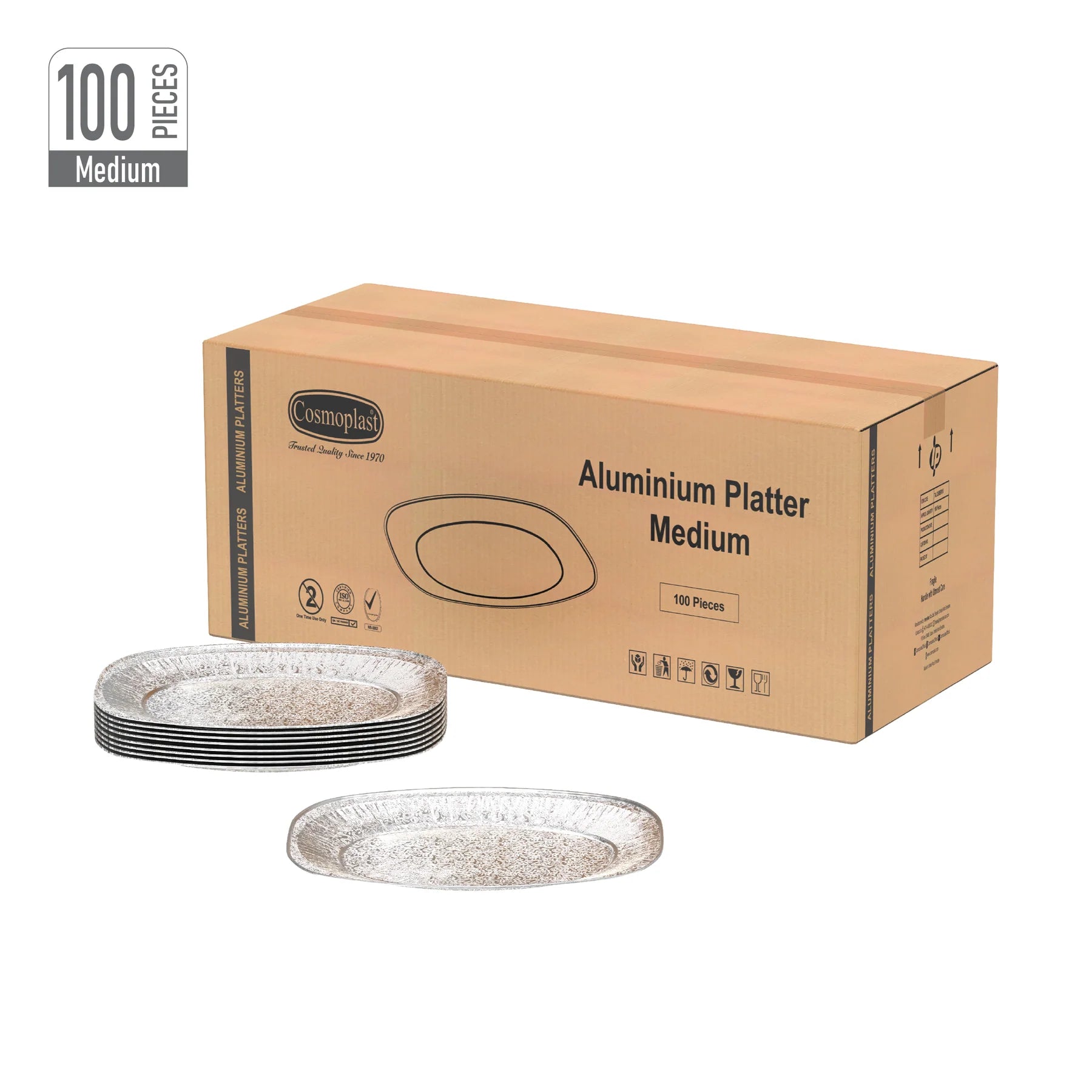  Wholesale Aluminium Platter Medium- Cosmoplast Oman