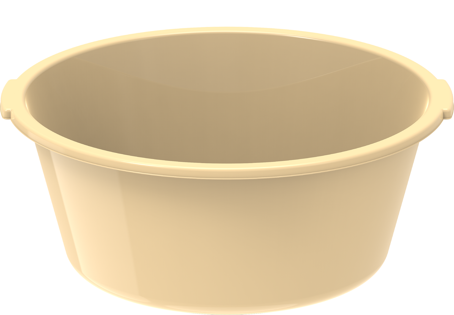 Plastic Deep Basin Tub 26L Ivory