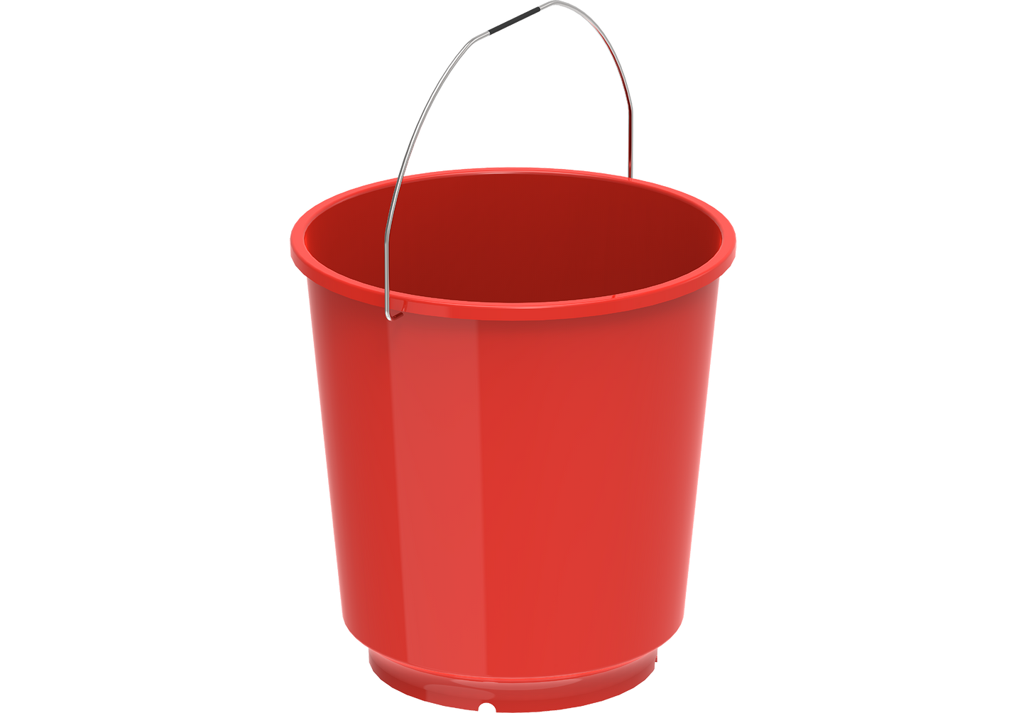 Plastic Round Bucket with Handle EX-70 18L Red