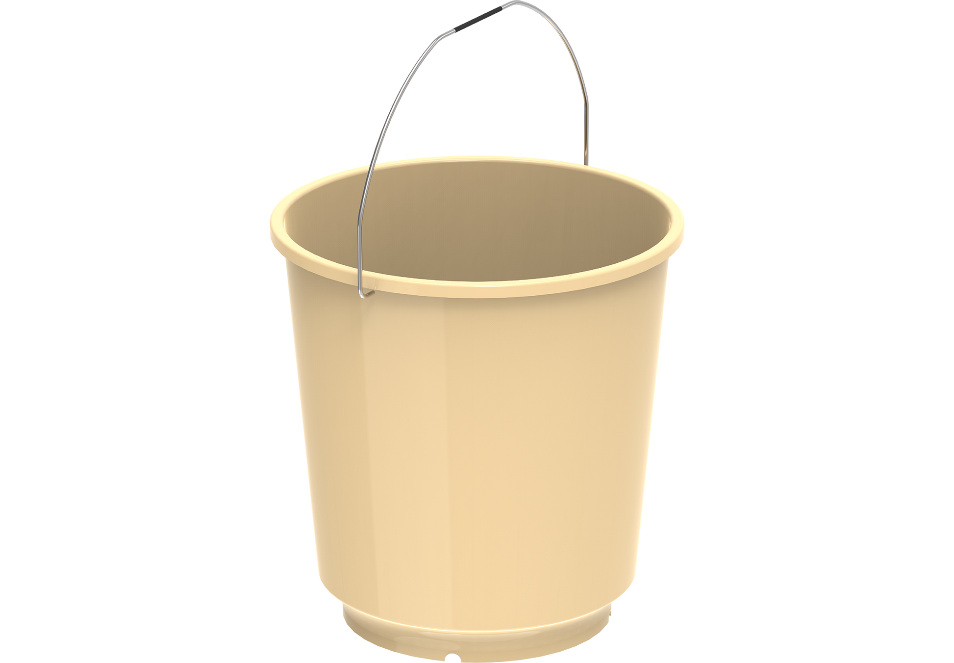 Plastic Round Bucket with Handle EX-90 20L Ivory