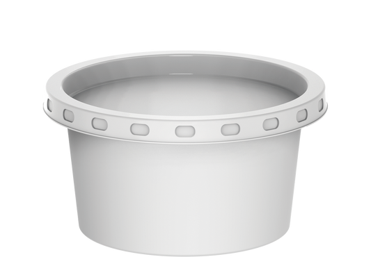 80 ml Carton of 1500 CE08 White Sauce Cups with White Lids