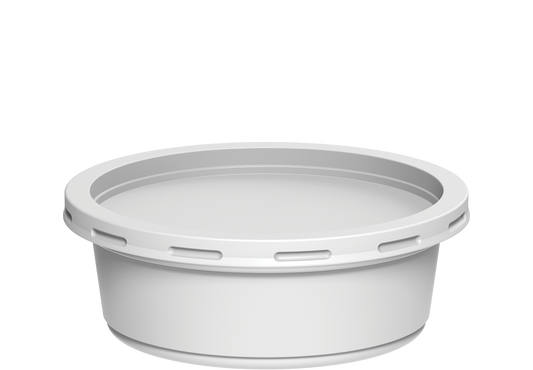 225 ml Carton of 1000 Plastic White Catering Containers with White Lids