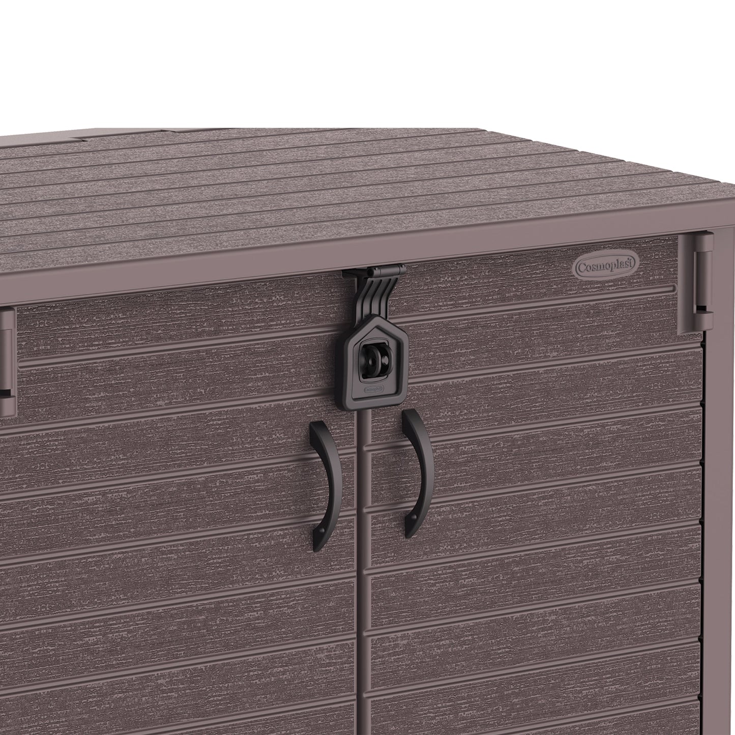 Cedargrain 850L Small Storage Shed + 120L Outdoor Waste Bins x2