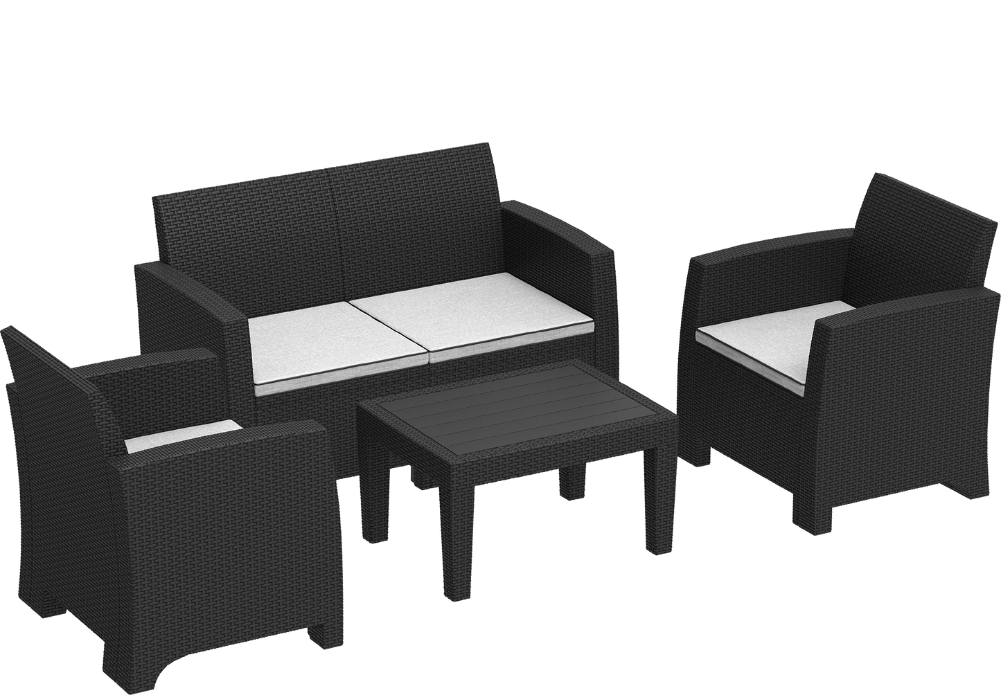 Cedarattan 4-seater Lounge Set with Cushions