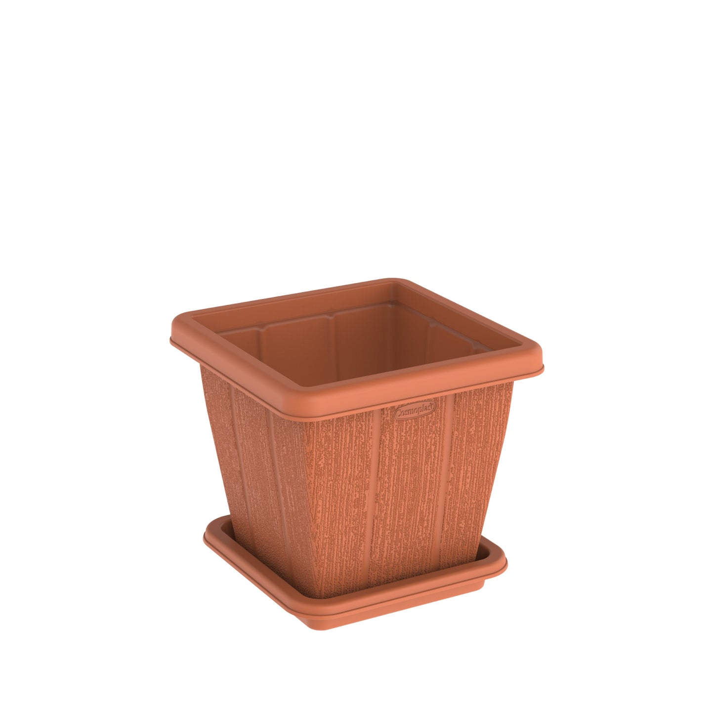 10L Cedargrain Square Planter with Tray