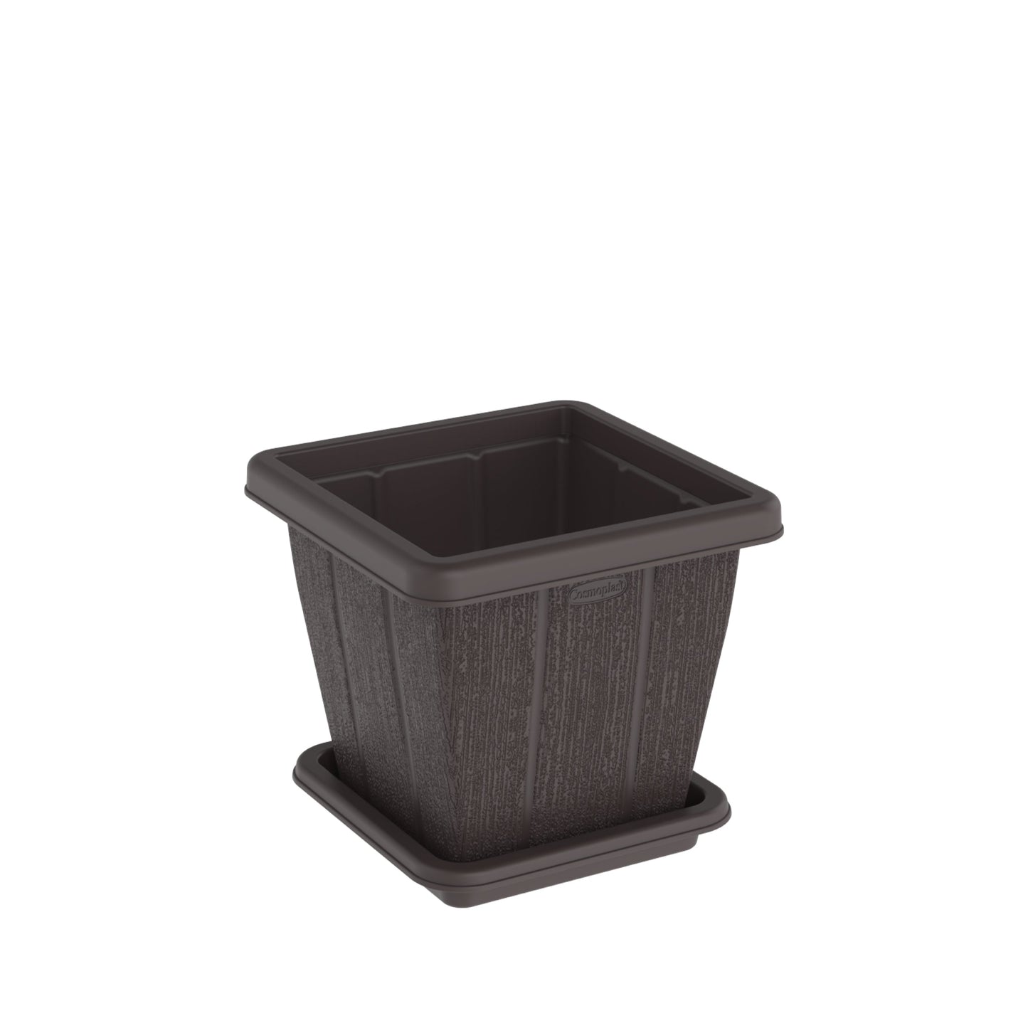 10L Cedargrain Square Planter with Tray