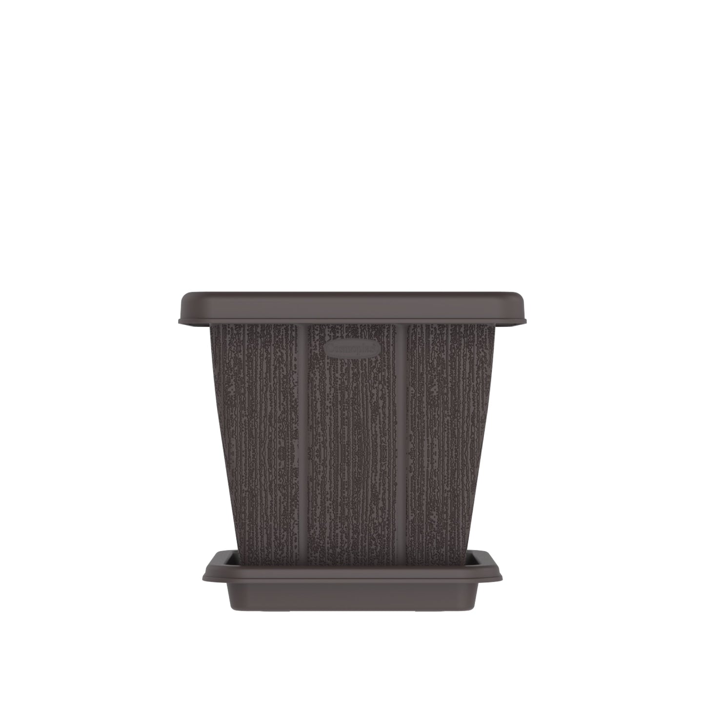 10L Cedargrain Square Planter with Tray