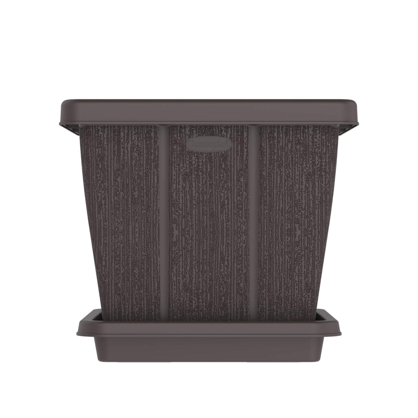 30L Cedargrain Square Planter with Tray
