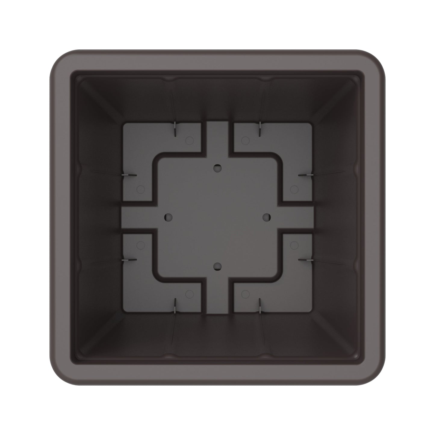 45L Cedargrain Square Planter with Tray