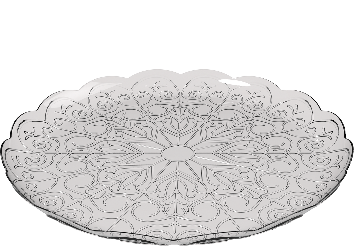 12 cm Crystal Round Plates 10 kg