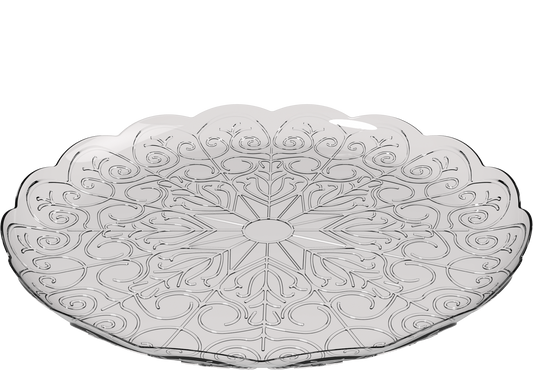 24 cm Crystal Round Plates 10 kg
