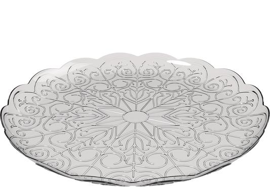 30 cm Crystal Round Plates 10 kg