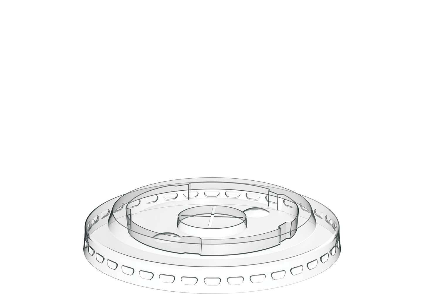  Wholesale Flat Lids 82 mm for Plastic Cups- Cosmoplast Oman