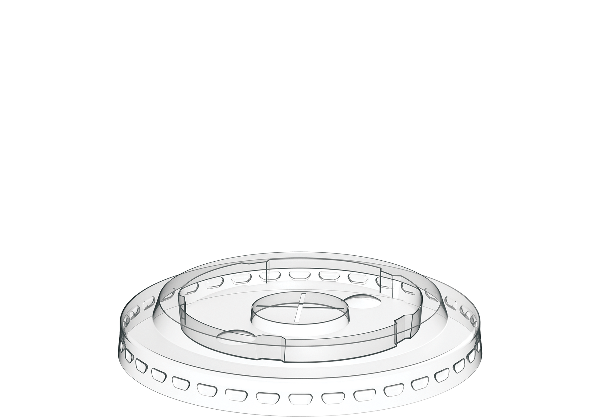  Wholesale Flat Lids 82 mm for Plastic Cups- Cosmoplast Oman
