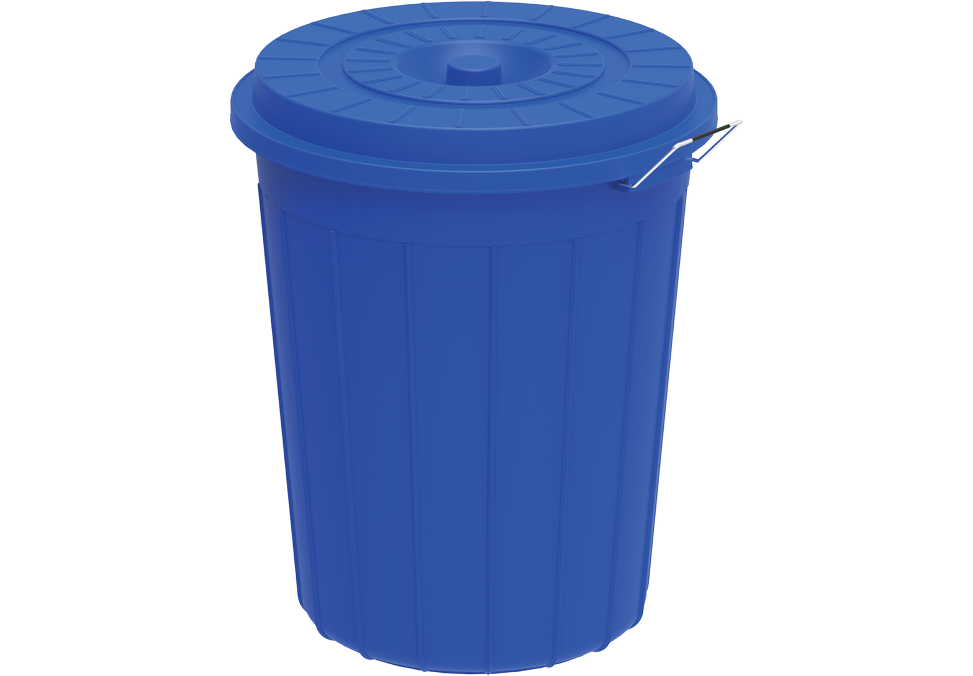 Plastic Large Drum 80L with Lid Blue