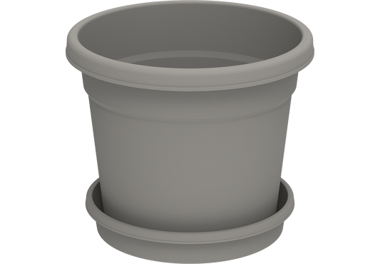 8" Round Flowerpot with Tray