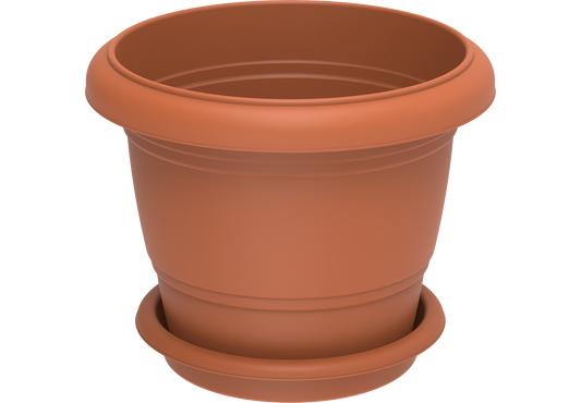24" Round Flowerpot with Tray