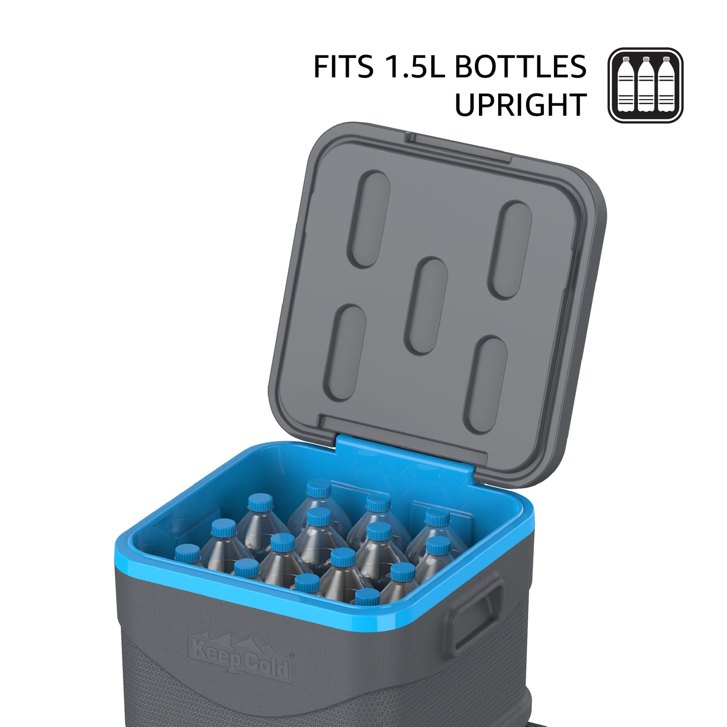 45L KeepCold Picnic Trolley Icebox with Umbrella Holder