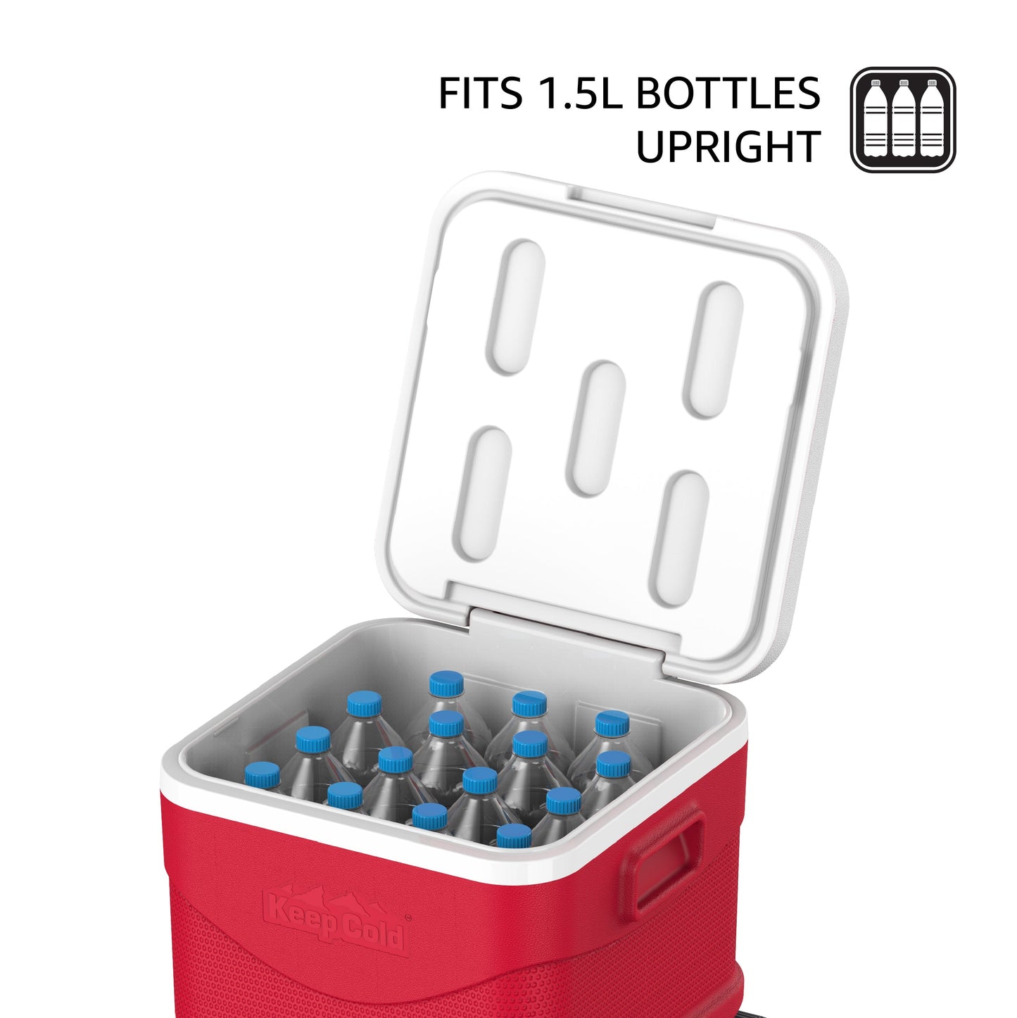 45L KeepCold Picnic Trolley Icebox with Umbrella Holder