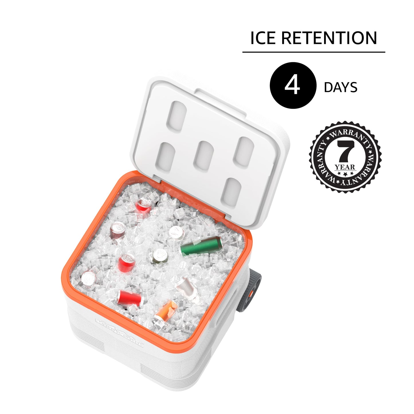 45L KeepCold Picnic Trolley Icebox with Umbrella Holder
