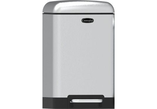 12L Lumina Steel Waste Bin with Pedal