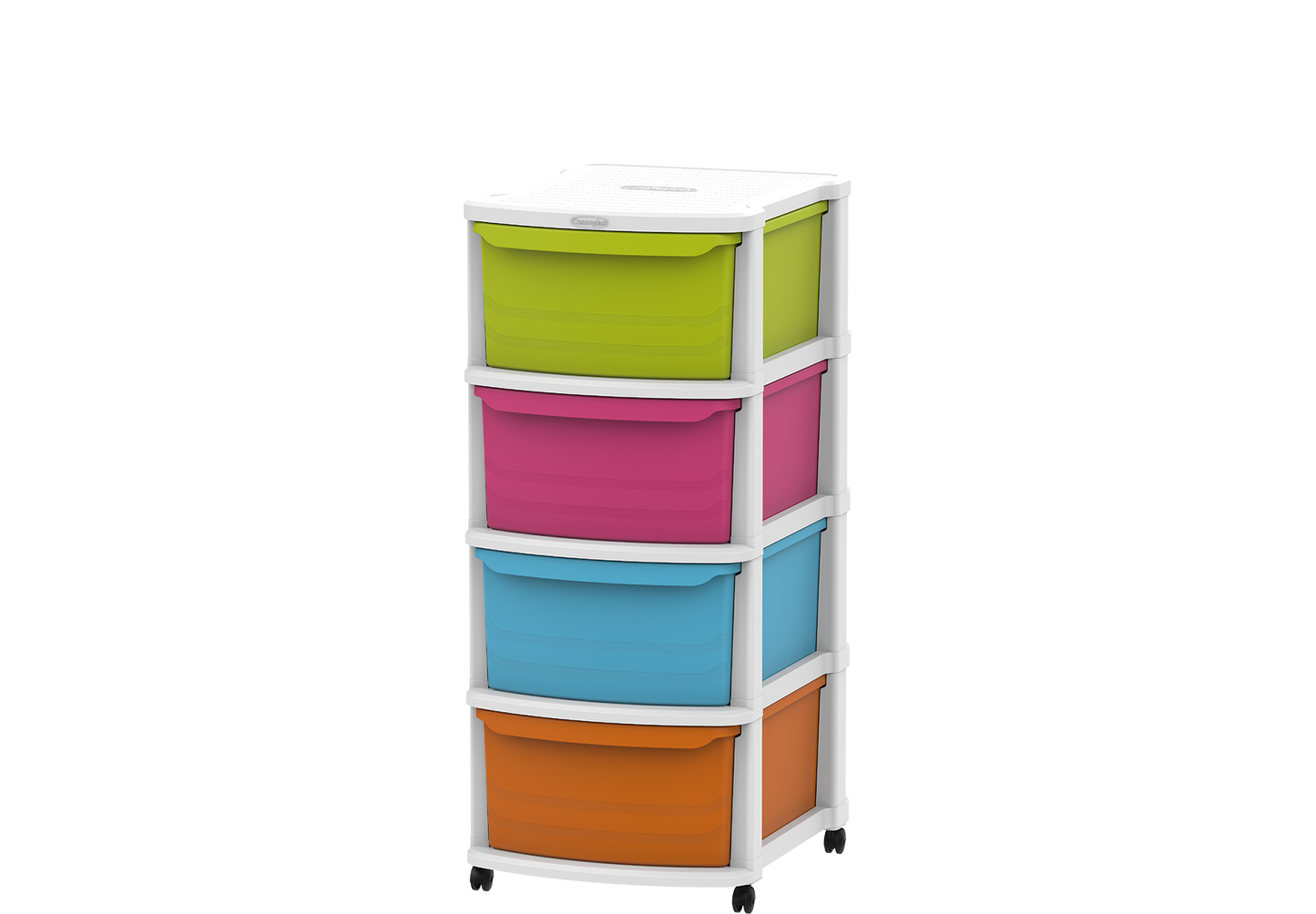 4 Tiers Multipurpose Storage Cabinet with Wheels