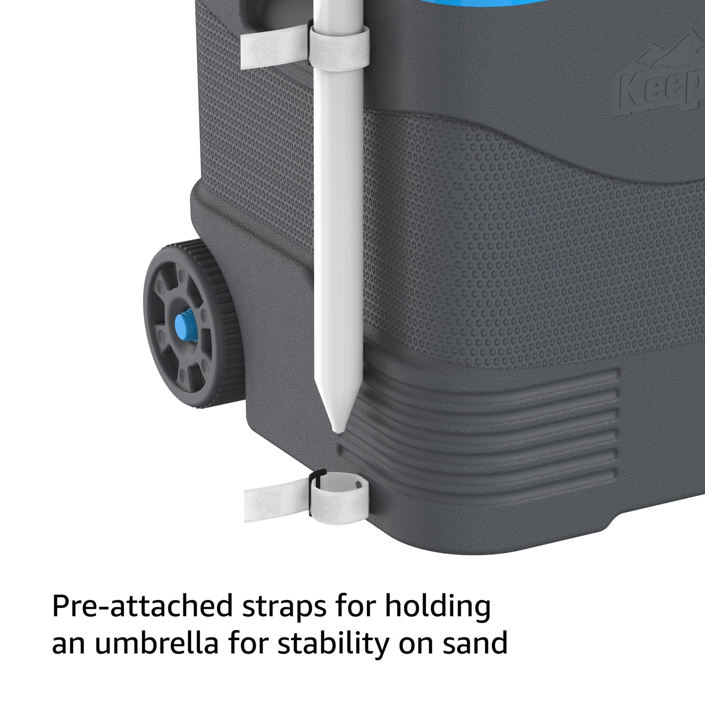 45L KeepCold Picnic Trolley Icebox with Umbrella Holder
