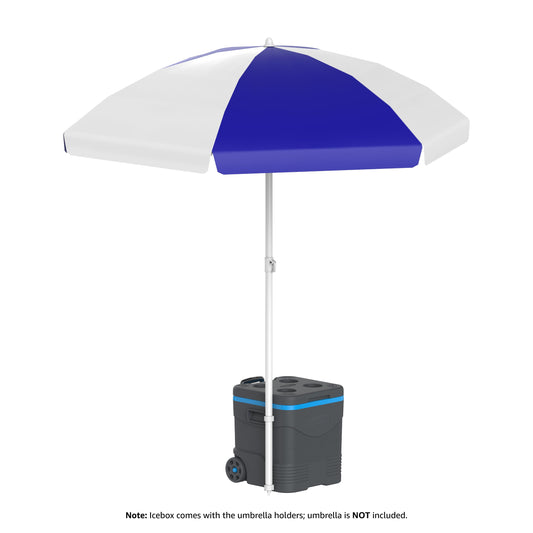 45L KeepCold Picnic Trolley Icebox with Umbrella Holder