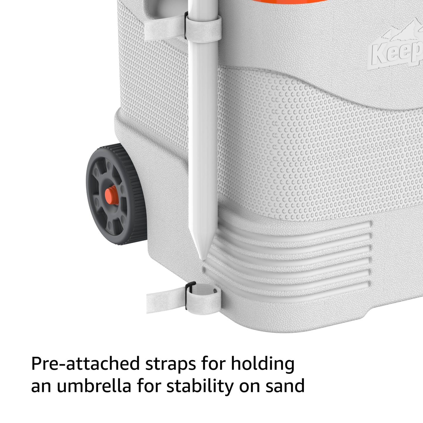 45L KeepCold Picnic Trolley Icebox with Umbrella Holder