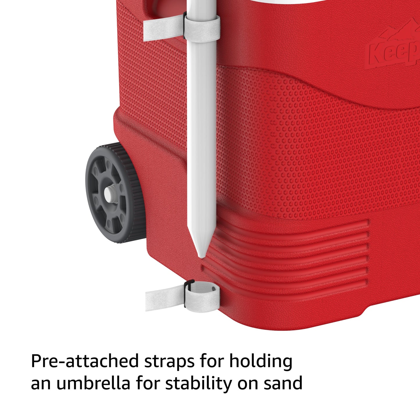 45L KeepCold Picnic Trolley Icebox with Umbrella Holder