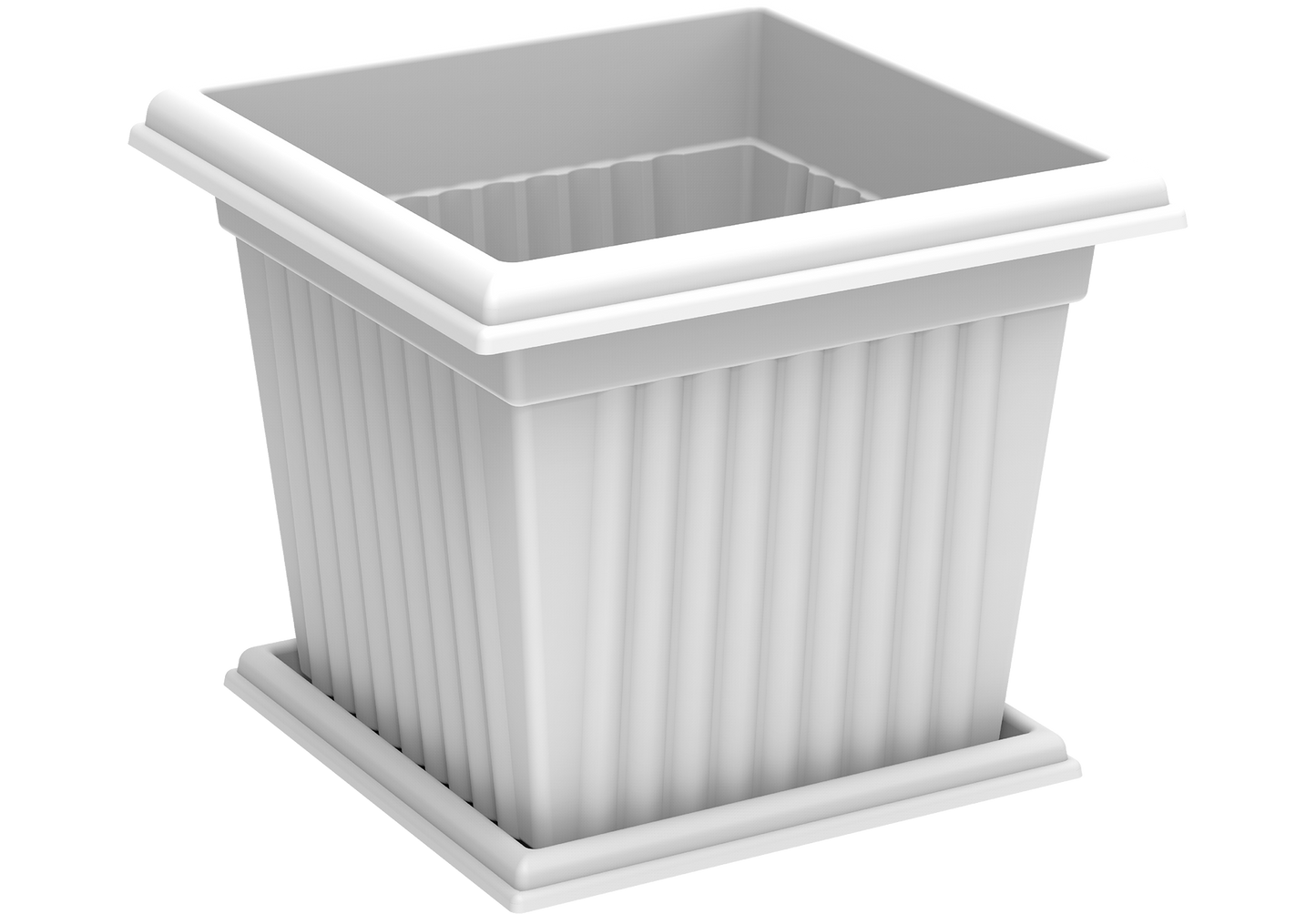 45L Square Planter with Tray