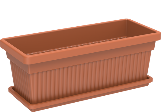 30" Rectangular Planter with Tray