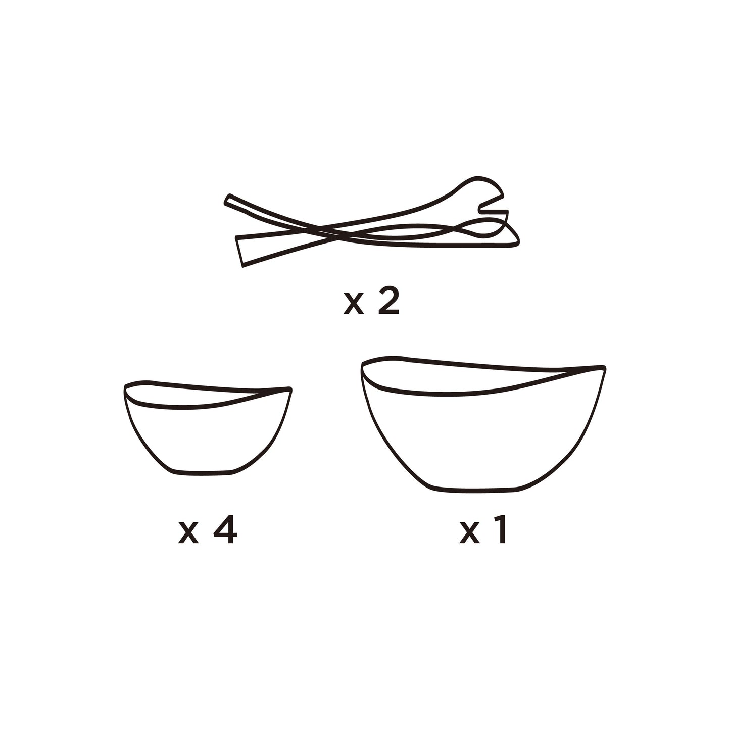 Lock2Go Salad Bowl 7 Pcs. Set