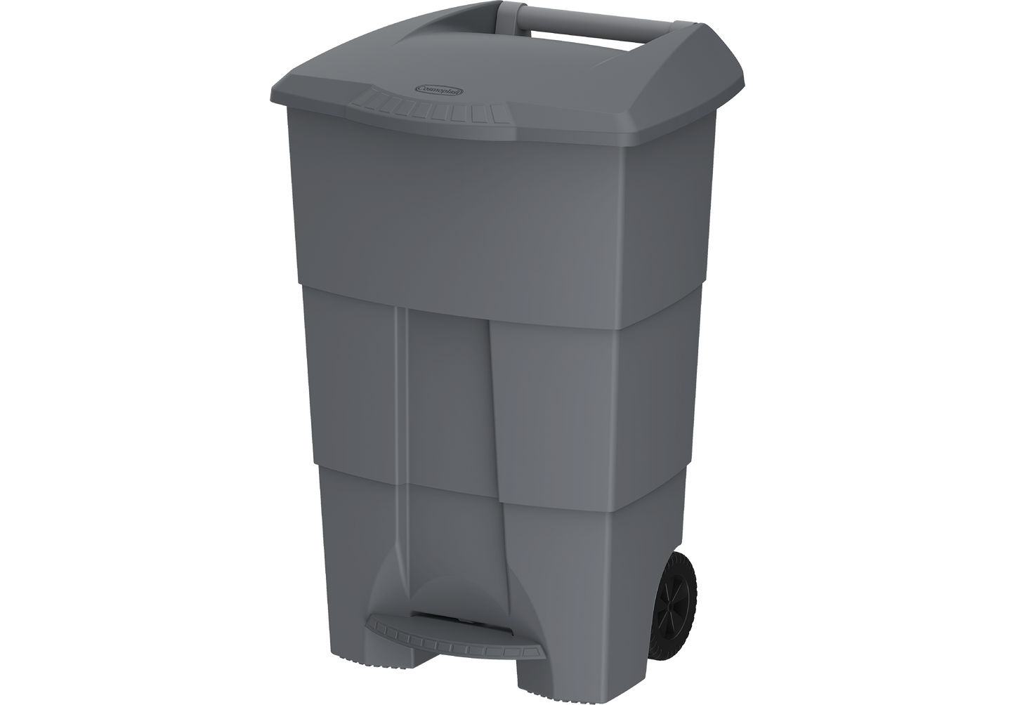 100L Step-on Waste Bin with Pedal & Wheels
