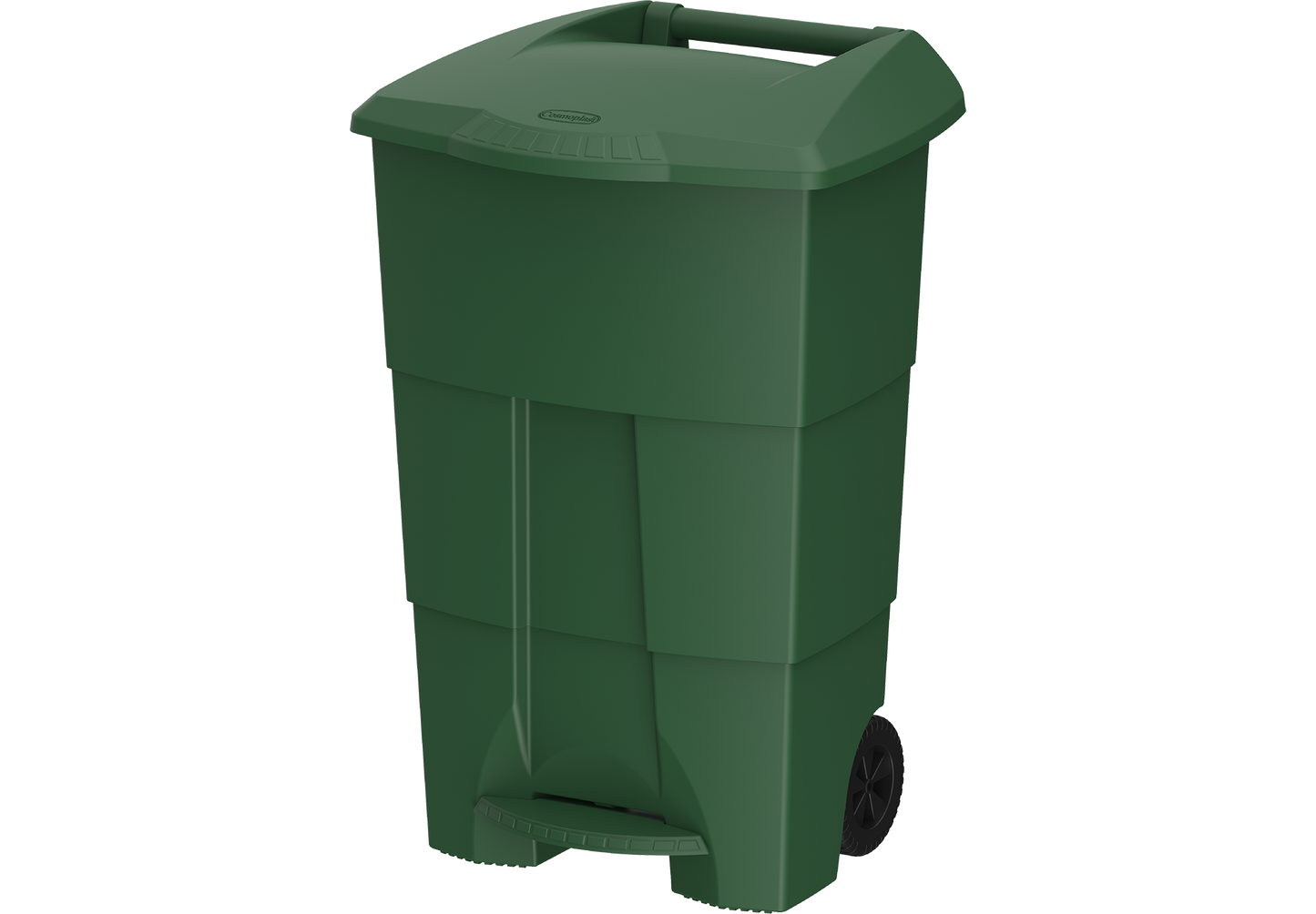 100L Step-on Waste Bin with Pedal & Wheels
