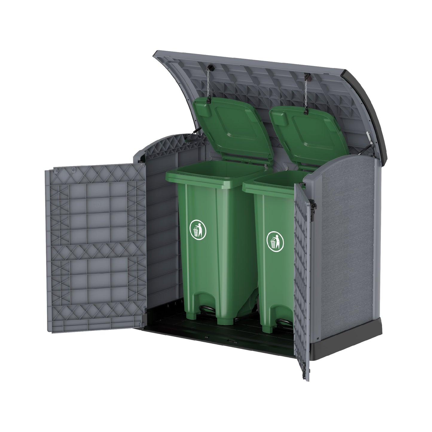 Cedargrain 1200L Small Storage Shed with Arc Lid