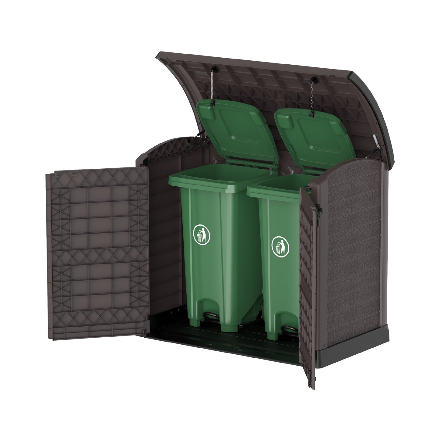 Cedargrain 1200L Small Storage Shed with Arc Lid