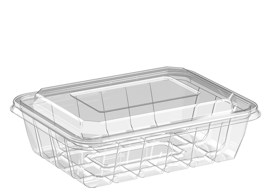 1250 ml Carton of 360 Clear UT225 Containers with Dome Lids