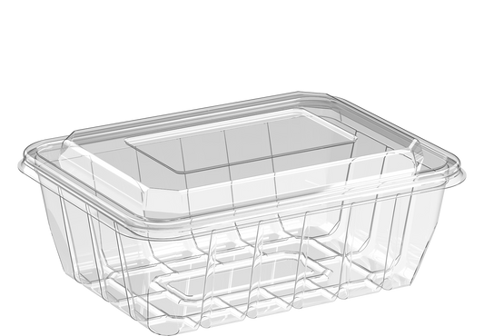 1600 ml Carton of 360 Clear UT300 Containers with Dome Lids