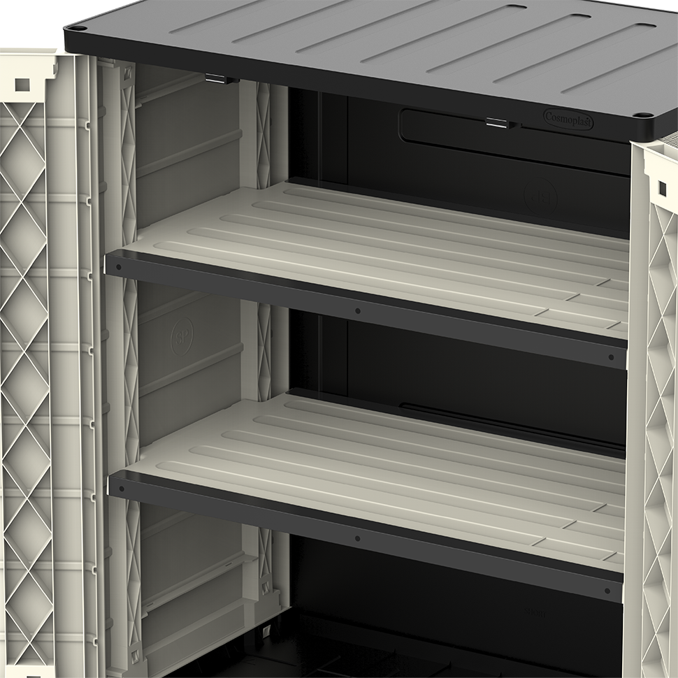 Cedargrain Vertical Storage Short Cabinet